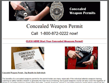 Tablet Screenshot of concealedweapons-permit.com